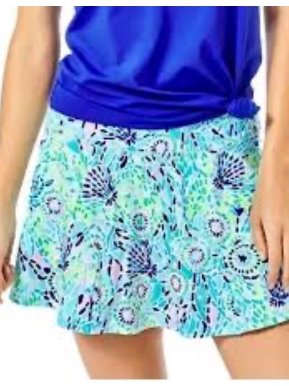 Lilly Pulitzer Corrine Skort UPF
Blue Ibiza Open Water Size Small.